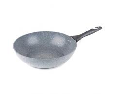 Salter Sauteuse antiadhÃ©sive en Aluminium forgÃ© BW06284GAS Marble Collection, 28Â cm, Grise, Copper, Gris, 28 cm