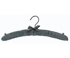 Le Cintre FranÃ§ais - Pack de 50 - CHARM 38 GRIS Cintre Tissu Satin Gris 38x4x14 cm