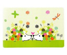 Fox Trot 6550HEBO Set de Table PP herissonbonheur, Plastique, Hérisson, 44 x 25,5 x 0,2 cm