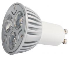 Transmedia LPD2-33FL Power Spot LED 230 V 3 W GU10 Blanc Chaud