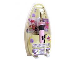 Pebaro 0211 Mini Fer Ã Repasser et applicateur de Strass avec 2 Embouts pour Fer Ã Repasser et 10 Embouts pour applicateur de Strass