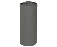 Vent Du Sud Drap Housse Uni en Coton Percale, Anthracite, 200x160 cm