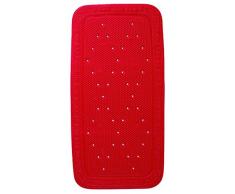 Kleine Wolke 4325425917 Tapis de Baignoire Calypso Set de 2 en Rouge PVC, 40x30x10 cm