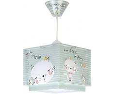 lampe suspension enfant Loving Cat chats Vert