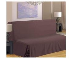 Homemaison HM69F516-80 Housse de Canapé pour BZ Polyester Taupe 190 x 140 cm