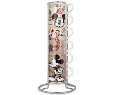 Egan PWM02I/6XY Lot de 7 Tasses Ã cafÃ© en Porcelaine Multicolore