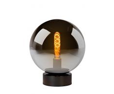 Lucide 45563/25/65 Lampe de Table, Verre, E27, 60 W, Fumé