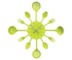 Premier Housewares 2200669 Horloge Murale Couverts en MÃ©tal Vert Lime