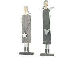 Small Foot 10539 Figurines dÃ©coratives Anges, Bois, Gris, 30 x 7 x 5 cm