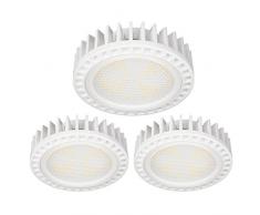 ledscom.de GX53 LED Ampoule 11,5W=62W 830lm 100Â° Blanche-Chaude, 3 pcs