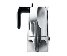 A di Alessi Ossidiana CafetiÃ¨re Espresso en Fonte dAluminium avec PoignÃ©e - 1 tasse - Noir