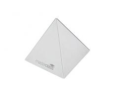 Kitchen Craft MCPYRAMID Pyramide Moule Ã Nourriture, Acier Inoxydable, Argent, 9 x 12 x 16 cm