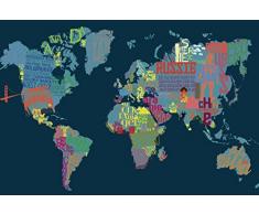 Papier Peint dÃ©co poster BLUE WORLD 3 x 2,70 m | DÃ©co et photo murale XXL QualitÃ© HD Scenolia