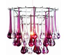 Lighting Web Plafonnier en acrylique Bordeaux/transparent