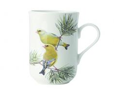 Maxwell & Williams PBW1080 Tasse, Porcelaine, Blanc/Vert, 10,5 x 7,5 x 10,5 cm