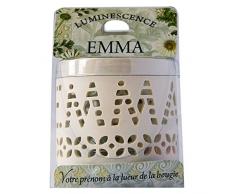 La Carterie 76009058 Photophore Ã Bougie Chauffe Plat, Porcelaine, Blanc, 11,1 x 7 x 7 cm