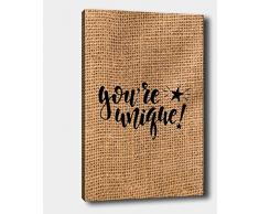 Bonamaison Peinture sur toile, multicolore, 50 x 70 cm - Conçu et fabriqué en Turquie