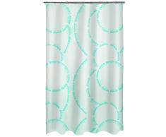 Spirella 10.18479 Textil-Duschvorhang Claire Acqua, 180X200 cm Rideau de Douche, Polyester, 180 x 200 cm