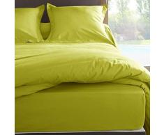 Lagon 300x240 cm VENT DU SUD Drap Plat Uni en Coton Percale