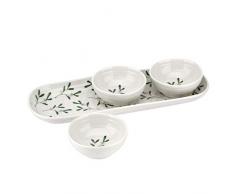 Portmeirion CPXT78856-XG Sophie Conran Guirlande, 3 bols et plateaux en cÃ©ramique