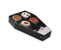 Ibili 737000 Lot de 26 Moules et Drapeaux pour Cupcakes Cercueil Papier