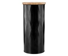 Premier Housewares Rhombus Boîte de Rangement, Noir, L