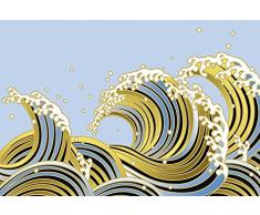 Papier Peint dÃ©co poster VAGUE 3 x 2,70 m | DÃ©co et photo murale XXL QualitÃ© HD Scenolia