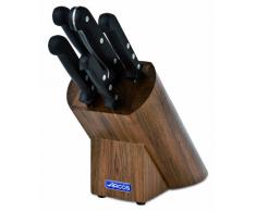 Arcos 285700 Bloc 5 Pièces, Acier Inoxydable, Noir, 25,5 x 12 x 41,5 cm