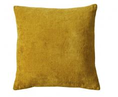 Blanc des Vosges Pacha Housse et coussin Velour de coton Cuivre 45 x 45 cm