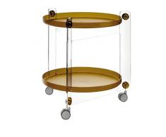 Guzzini, Table Cuisine A Roulettes Massoni, 66 x 63,5 cm