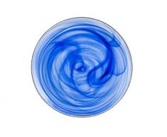 H & H albÃ¢tre Set assiettes plates, bleu cobalt