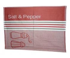 Comptoir du Linge CDL6TCORSPBX Coralie Lot de 6 Torchons de Cuisine Coton Bordeaux 70 x 50 x 0,5 cm