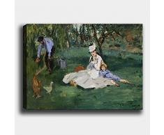 Bonamaison Peinture sur toile, multicolore, 30 x 40 cm - Conçu et fabriqué en Turquie