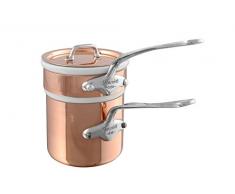 Mauviel 610412 Bain Marie Ã©tamÃ©, Cuivre intÃ©rieur INOX bilaminÃ©, 12 cm