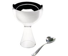 Alessi Ammi01s I Big Love Set ComposÃ© de Une Coupe Ã Glace en Acier Inoxydable 18/10 et RÃ©sine Thermoplastique, Glace et Une Cuiller Ã Glace en Acier Inoxydable 18/10 Brillant