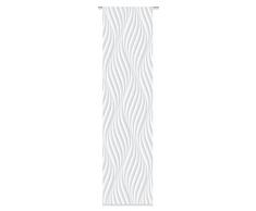 Home Fashion 084/320â0307 245 x 0060 Wave Panneau Coulissant en Tissu dameublement avec Impression numérique Wave, Plastique, Gris, 245 x 60 cm