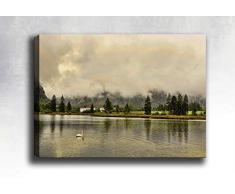 Bonamaison Peinture sur toile, multicolore, 50 x 70 cm - ConÃ§u et fabriquÃ© en Turquie