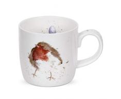 Wrendale by Royal Worcester Mug Rouge-Gorge.