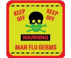 Boxer Gifts Dessous de Verre Inscription Man Flu