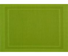 Vent du sud 6SETYUCPVOL YUCO Set de Table 6 PiÃ¨ces Polyester/PVC Olive 33 x 46 cm