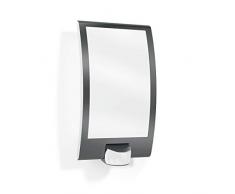 Steinel Applique murale avec dÃ©tecteur de mouvement L22 gris anthracite - Luminaire extÃ©rieur avec capteur de prÃ©sence portÃ©e 10m Â - Lampe extÃ©rieure 60 W