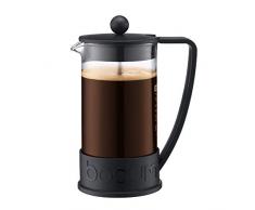 Bodum - 10938-01 - Brazil - Cafetière à Piston 8 Tasses - 1,0 L - Noir