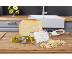 Tomorrows Kitchen 4669660 Râpe de cuisine à noix de muscade en Acier Inoxydable Blanc/Vert 25 x 10 x 10 cm