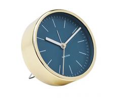 Karlsson KA5683BL Horloge Murale, Acier, Bleu, Taille uniq