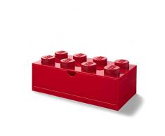 Room Copenhagen 40211730 Lego Boîte de Rangement Empilable 8 Boutons, Rouge, Taille L