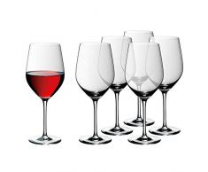 WMF 0910309990 Lot de 6 verres à vin rouge easy Plus