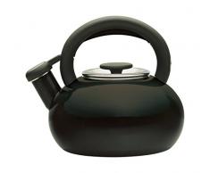 Prestige 46247 Bouilloire pour la CuisiniÃ¨re, Email, Noir, 1,4 L, 19 cm