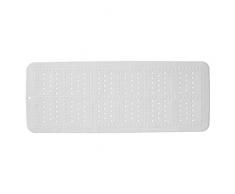 Sealskin Tapis de Bain antidérapant uni Lux, 35 x 90 x 0.3 cm, PVC, Blanc