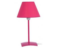 Tosel 62494 Lampe de Table Kola Acier 60 W E14 Rose