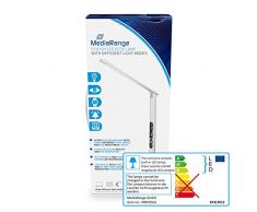 MediaRange Lampe de bureau LED élégante avec différentes couleurs de lumière Blanc